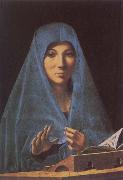 Antonello da Messina Virgin Annunciate oil on canvas